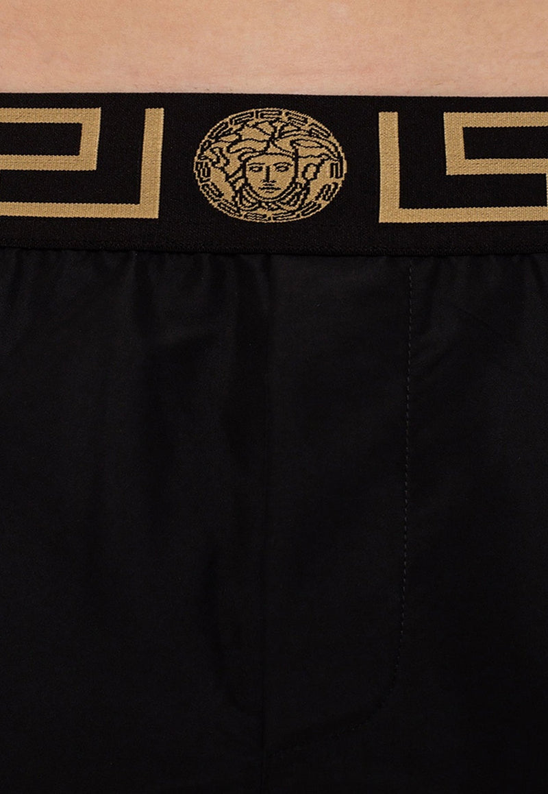 Greca Waistband Swim Shorts