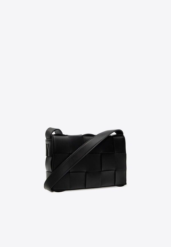 Cassette Intrecciato Leather Crossbody Bag