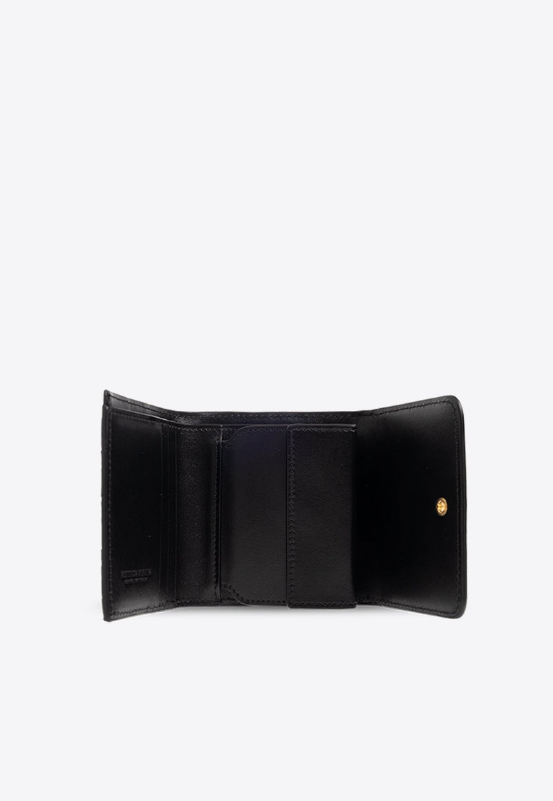 Intrecciato Leather Tri-Fold Wallet