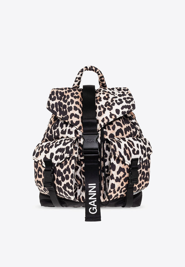 Leopard Print Backpack