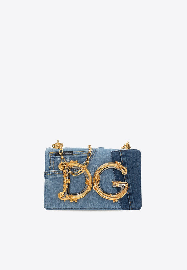 DG Girls Patchwork Denim Crossbody Bag