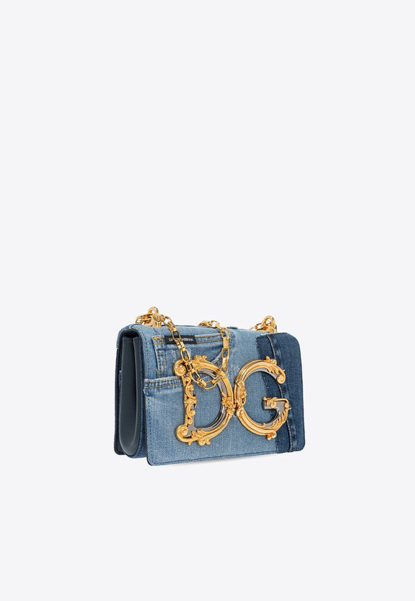 DG Girls Patchwork Denim Crossbody Bag