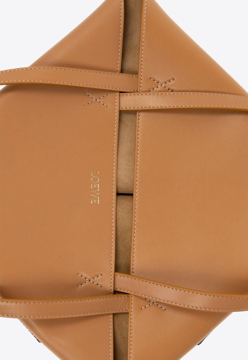 Puzzle Fold Leather Tote Bag