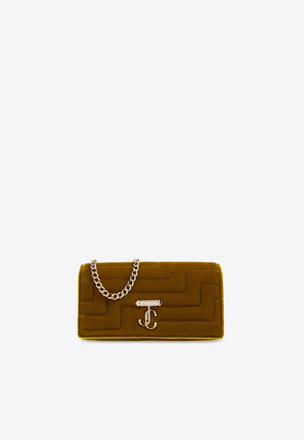 Avenue Velvet Chain Clutch