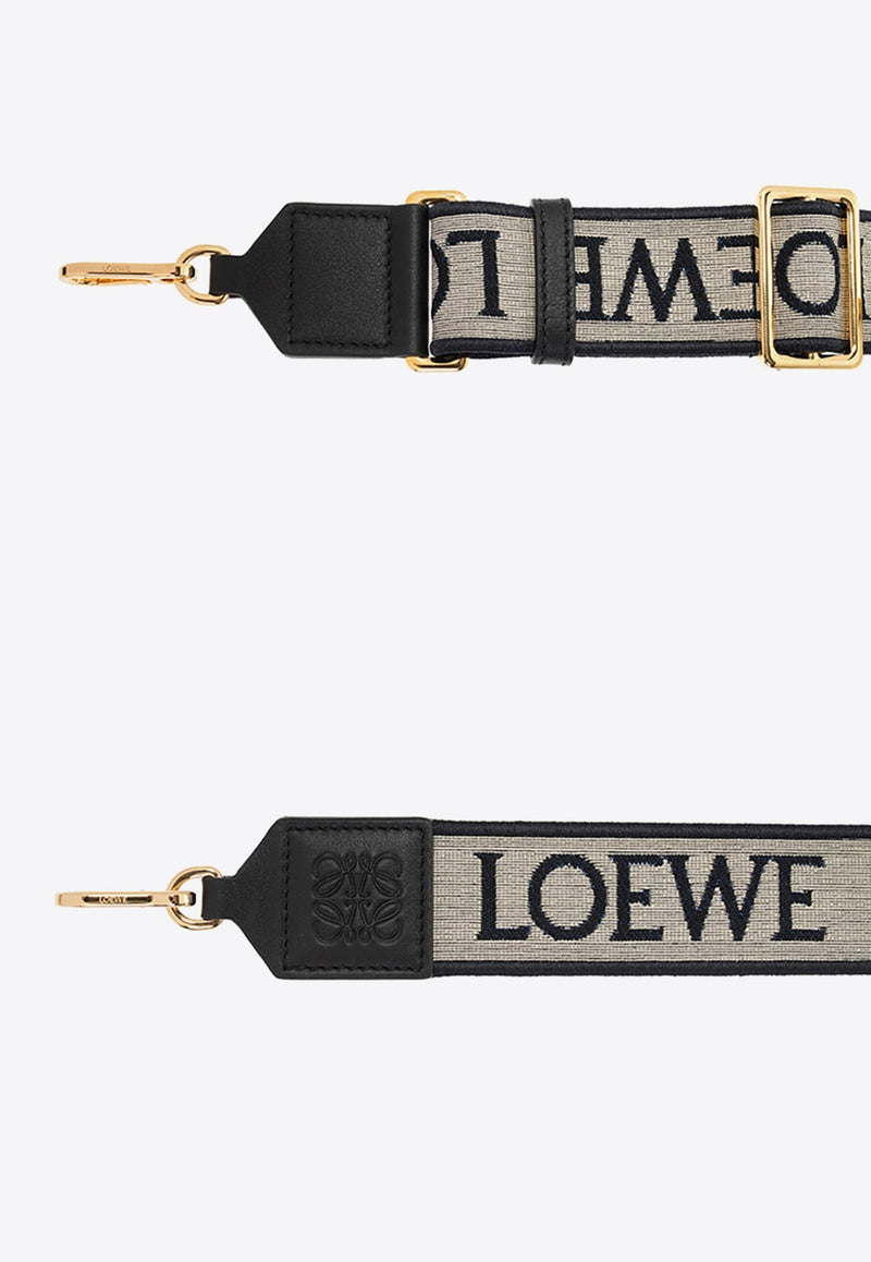 Anagram Jacquard and Calfskin Bag Strap