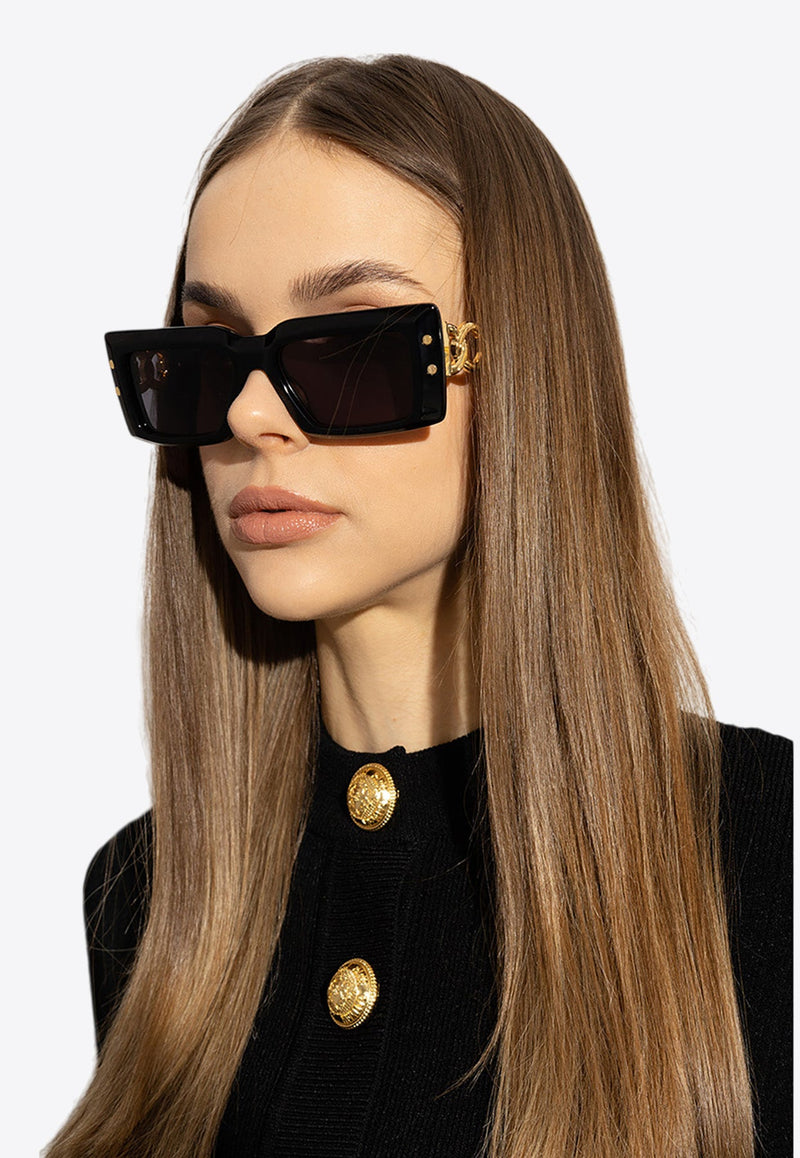 Imperial Rectangular Chain Sunglasses