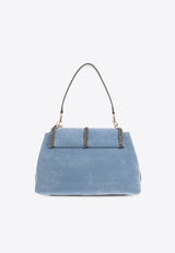 Medium Penelope Suede Shoulder Bag