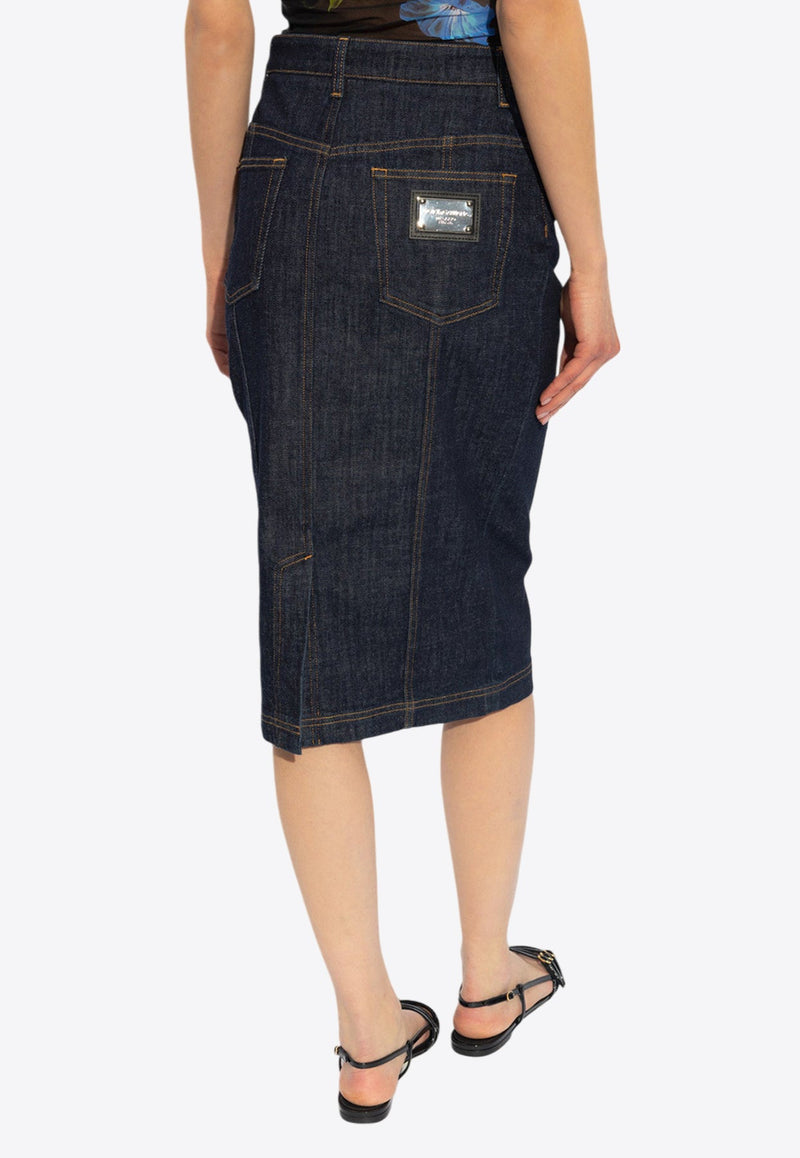 Denim Pencil Skirt