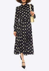 All-Over DG Logo Midi Shirt Dress