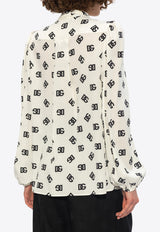 All-Over DG Logo Silk Shirt