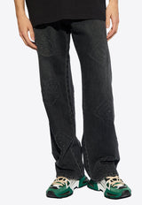 DG Logo Wide-Leg Jeans