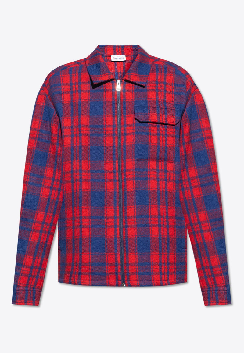 Logo Patch Plaid Check Shirt