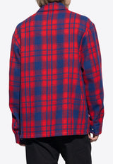 Logo Patch Plaid Check Shirt