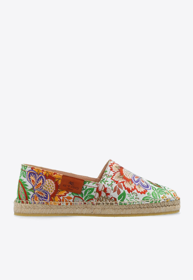 Floral Jacquard Espadrilles