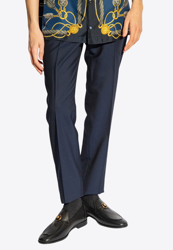 Tailored Pleated Wool Pants