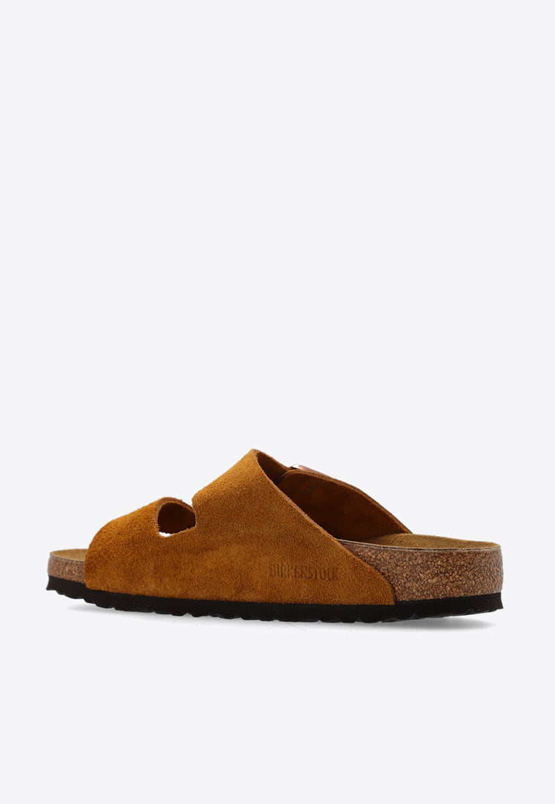 Arizona Double-Buckle Suede Slides