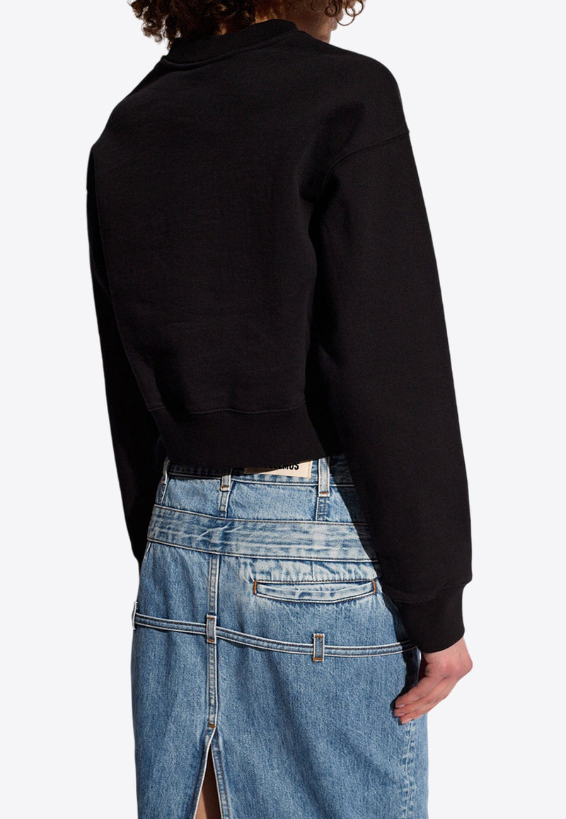 The Gros Grain Cropped Sweatshirt