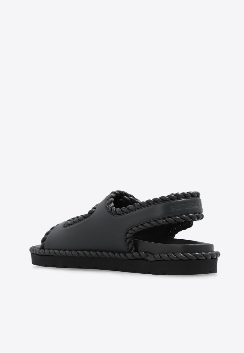 Jack Nappa Leather Flat Sandals