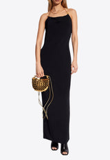 Chain Strap Halterneck Maxi Dress