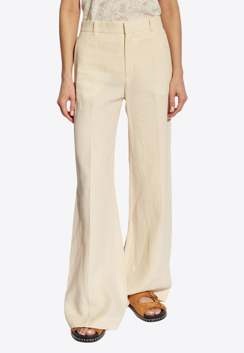 Linen Flared Pants