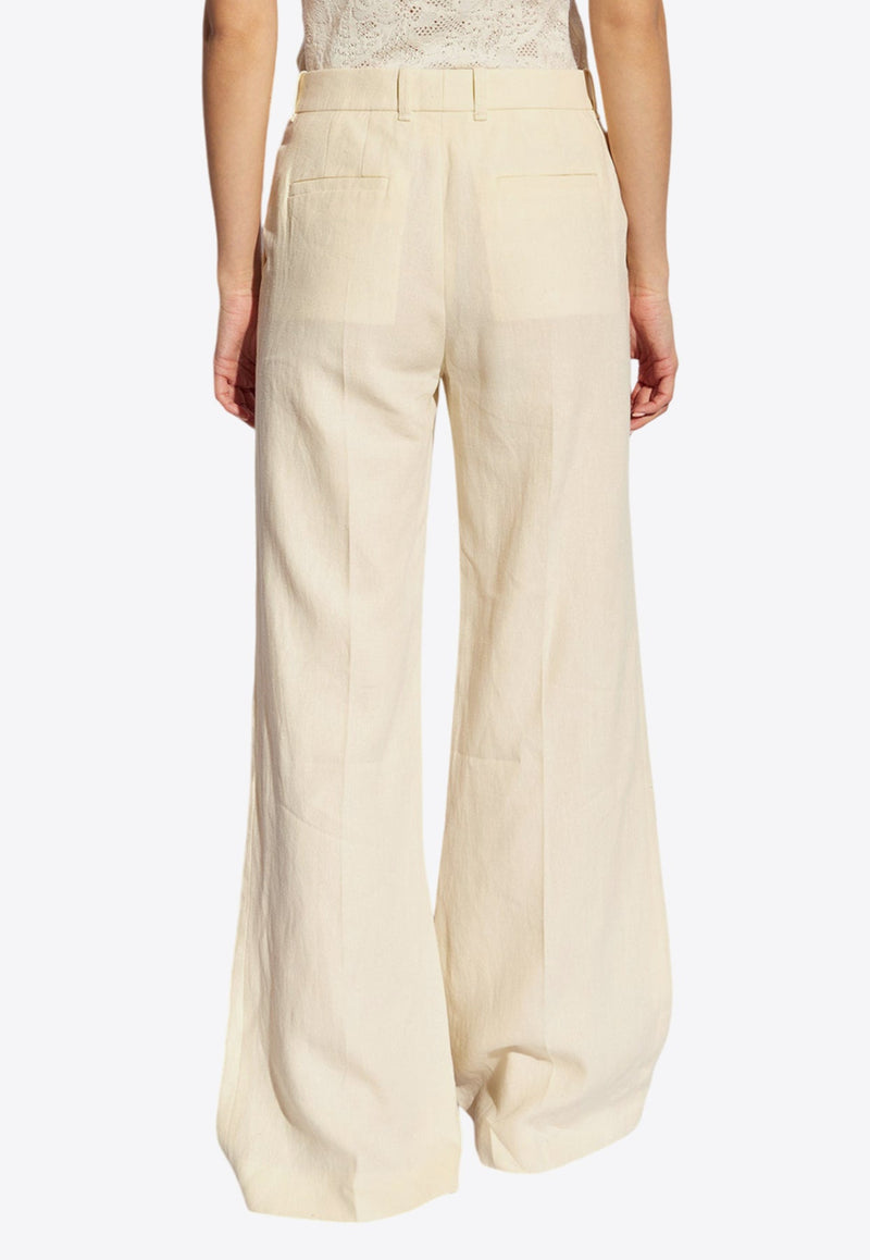 Linen Flared Pants