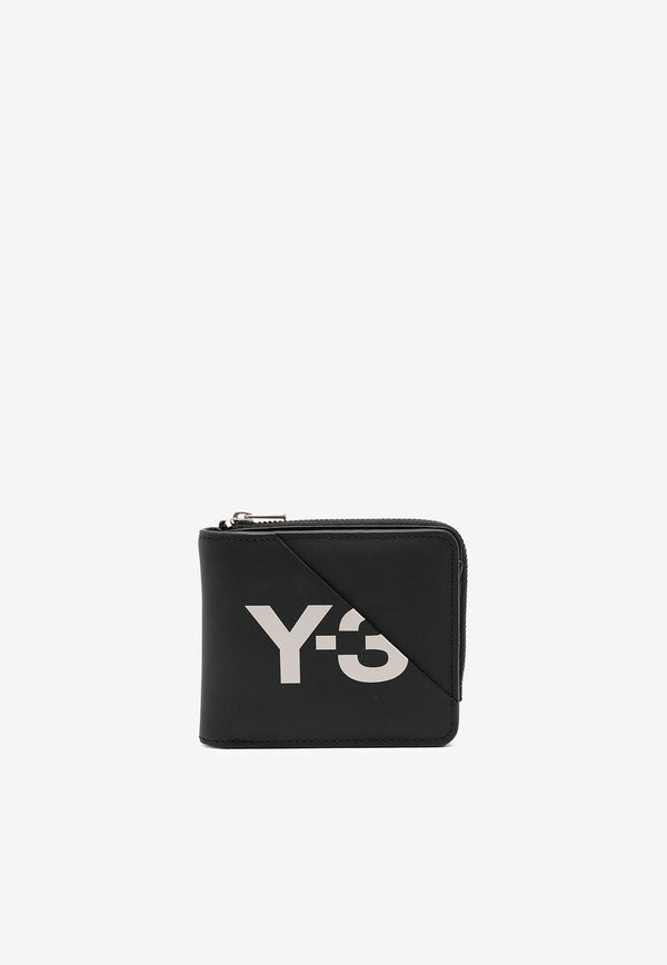 Logo Print Zipped Wallet