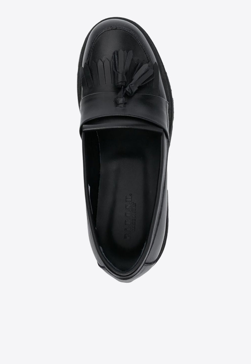 Tassel Detail Leather Loafers