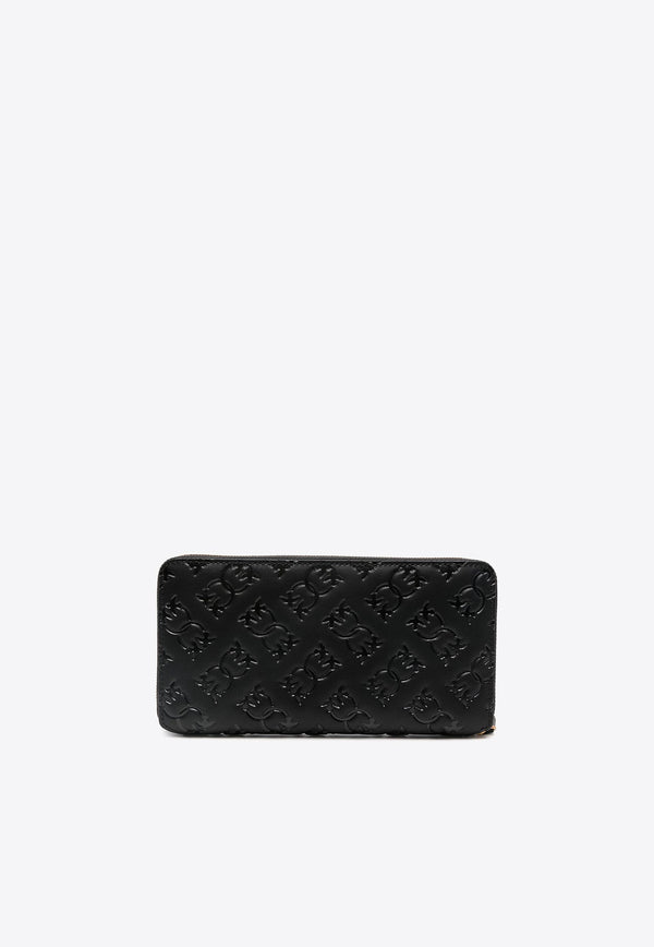 Ryder Embossed Leather Zip-Around Wallet