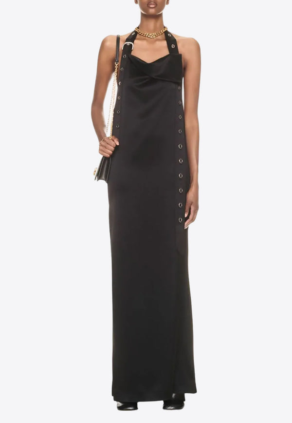 Halterneck Belt Maxi Dress