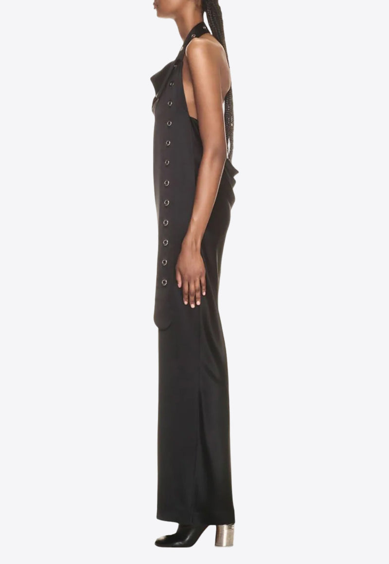 Halterneck Belt Maxi Dress