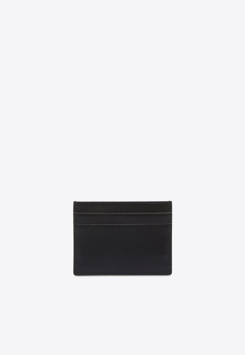 Logo Print Leather Cardholder