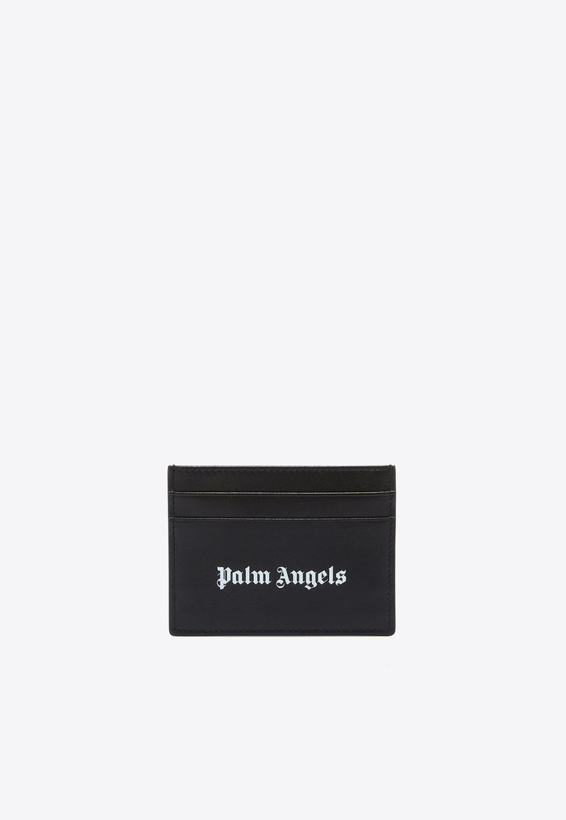 Logo Print Leather Cardholder