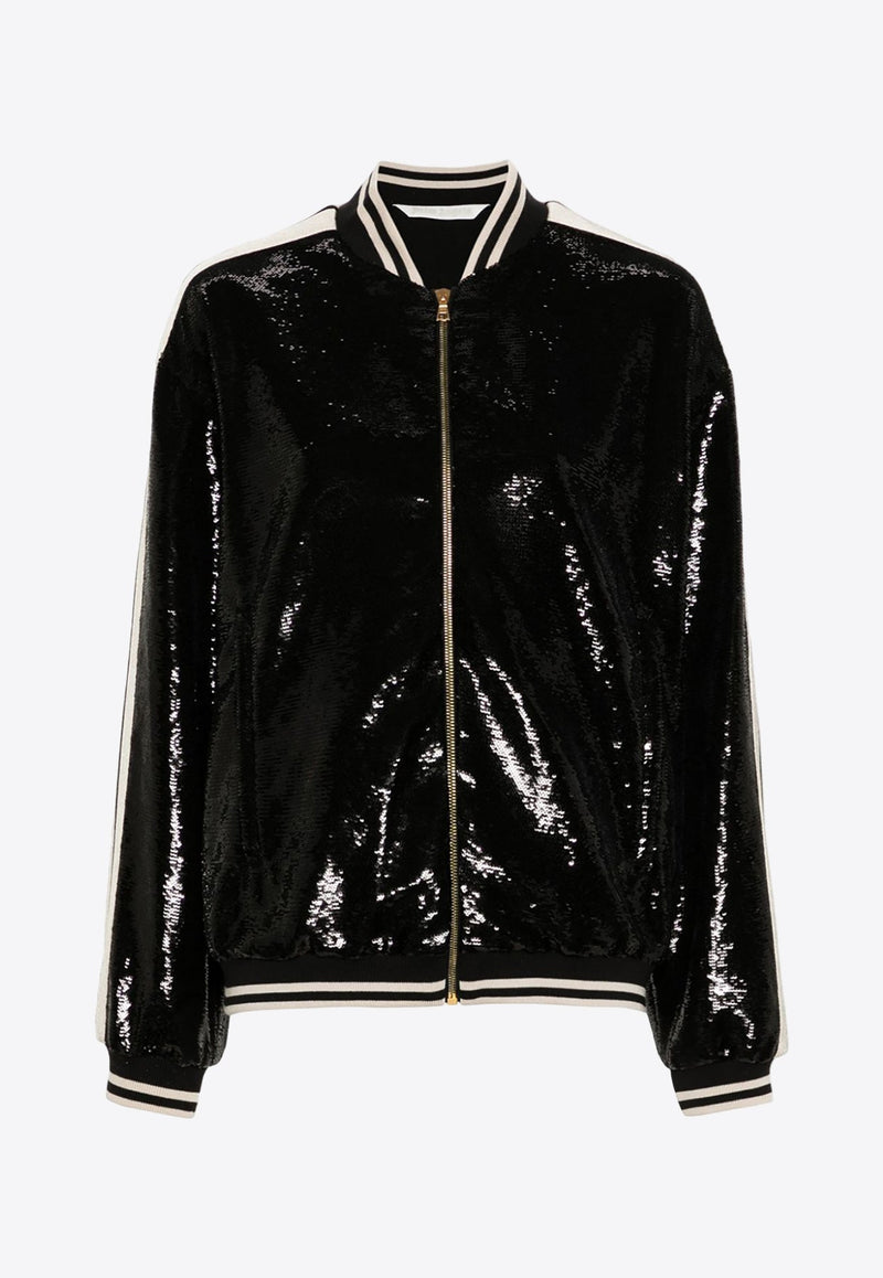 Sequined Bomber Jacket