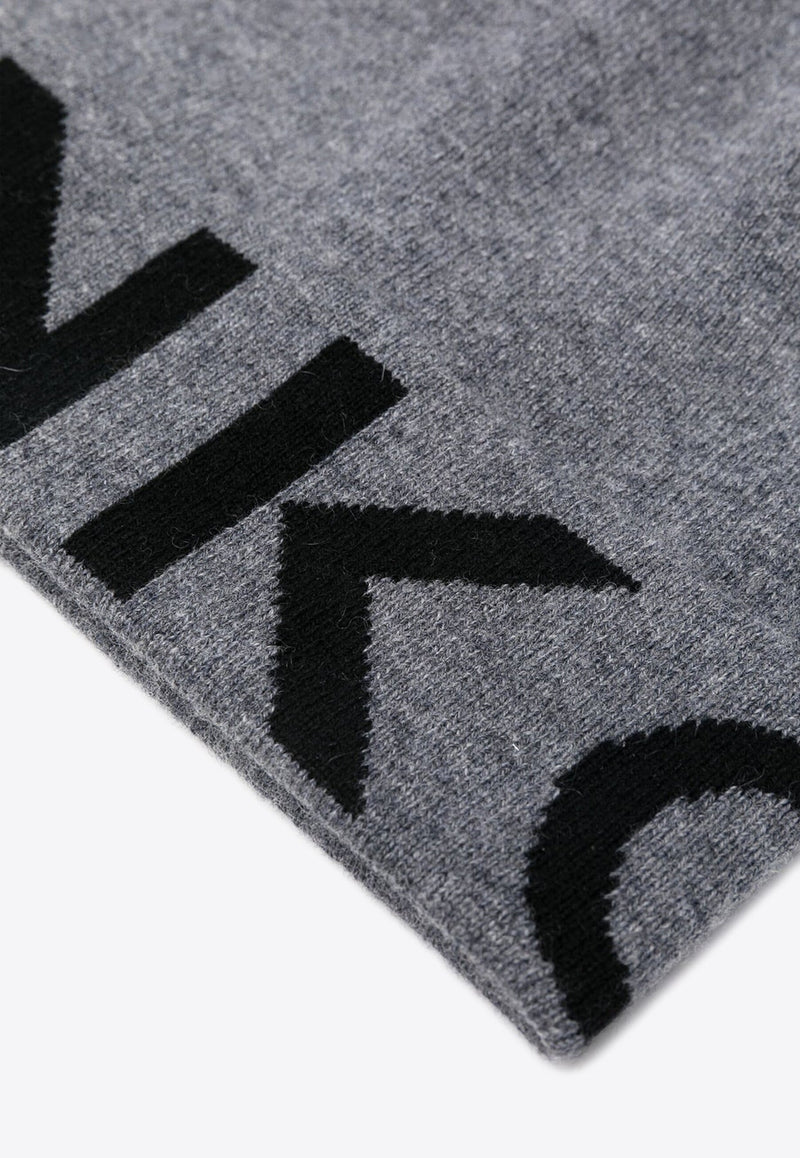 Logo Jacquard Turn-Up Beanie