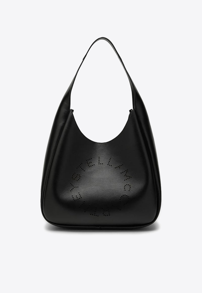 Perforated Logo Slouchy Tote Bag