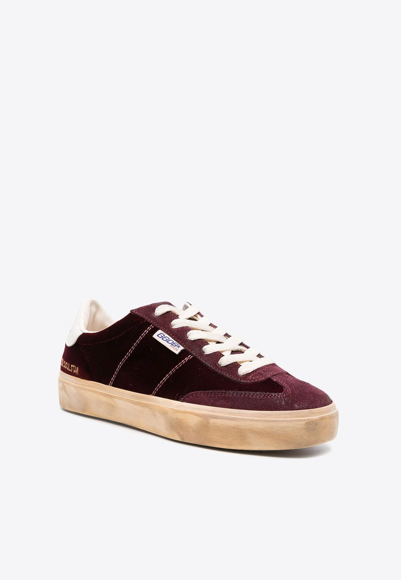 Soul-Star Low-Top Velvet Sneakers