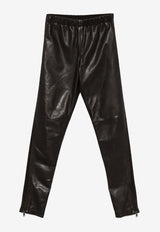 Maciock Paneled Leather Leggings