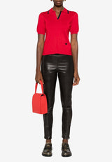 Maciock Paneled Leather Leggings