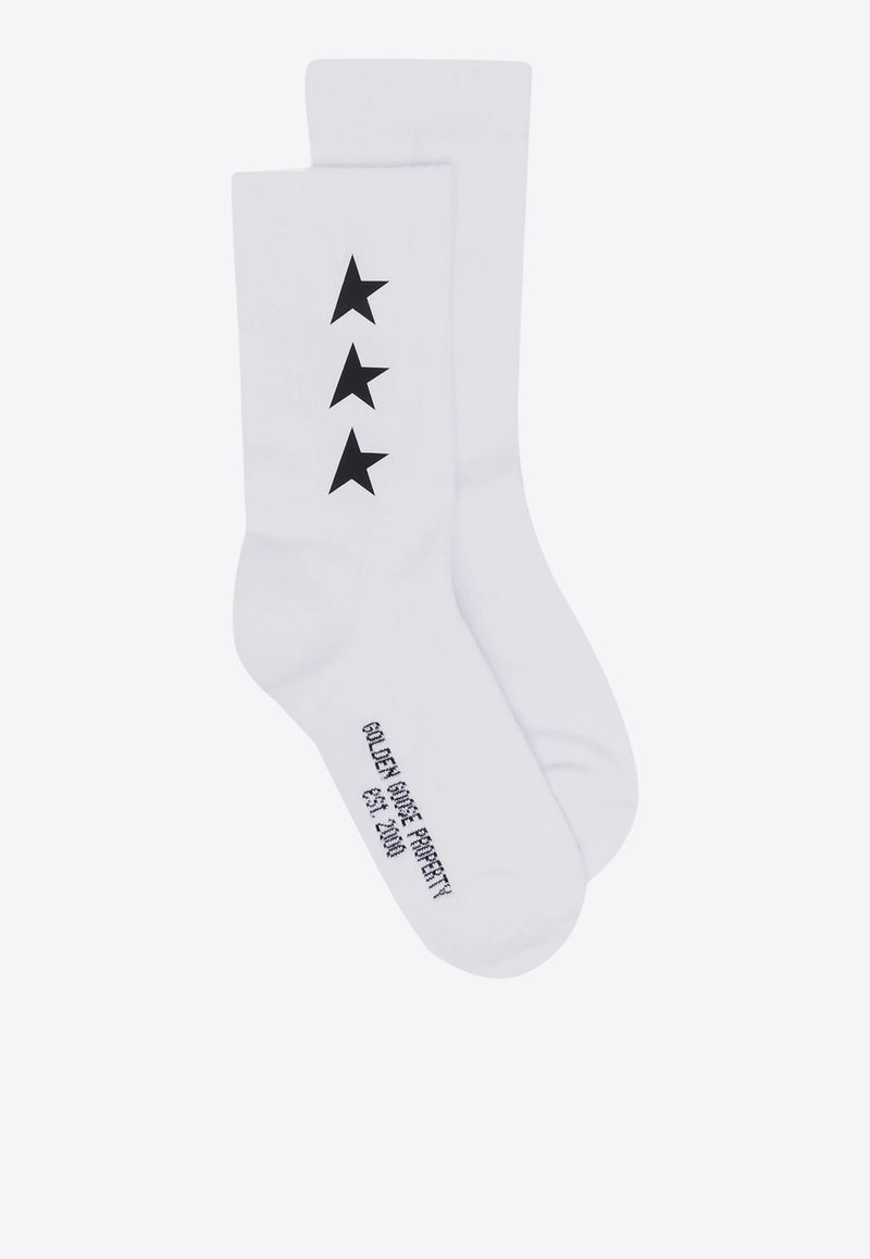 Stars Poly Printed Socks