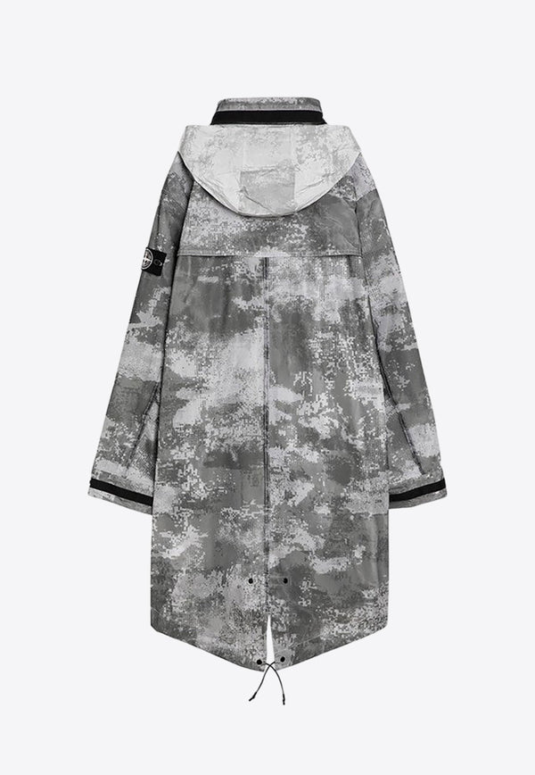 Logo Patch Camouflage Parka