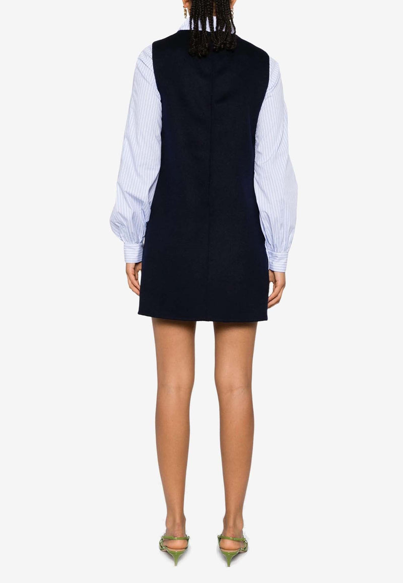 Leak Wool Mini Dress