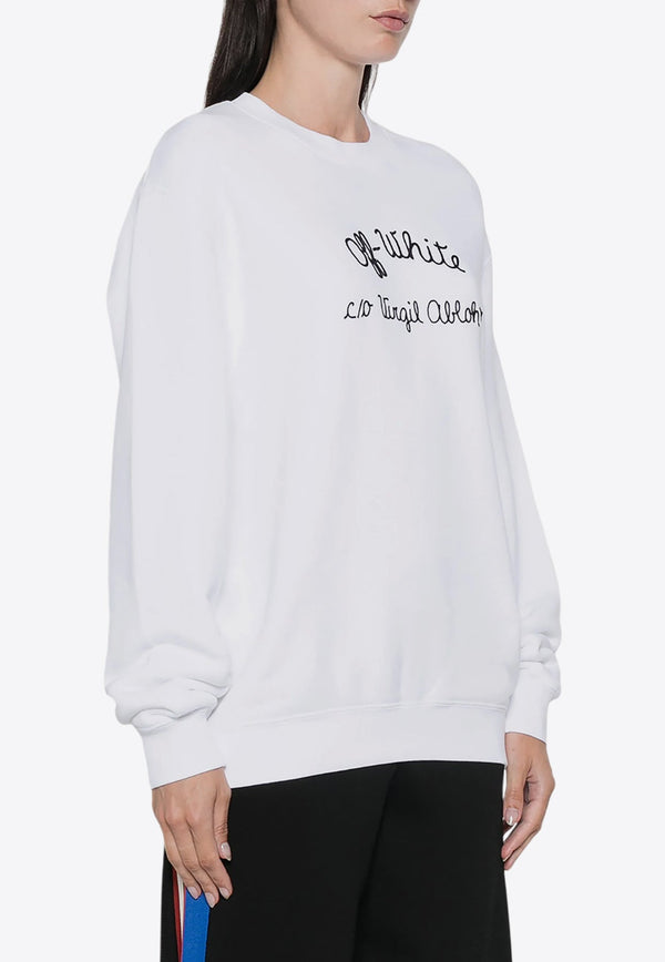 Typed Logo Crewneck Sweatshirt