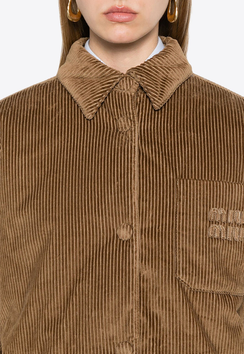 Corduroy Puffer Jacket