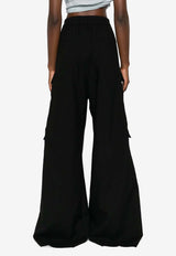 Cargobelas Wide-Leg Wool Pants