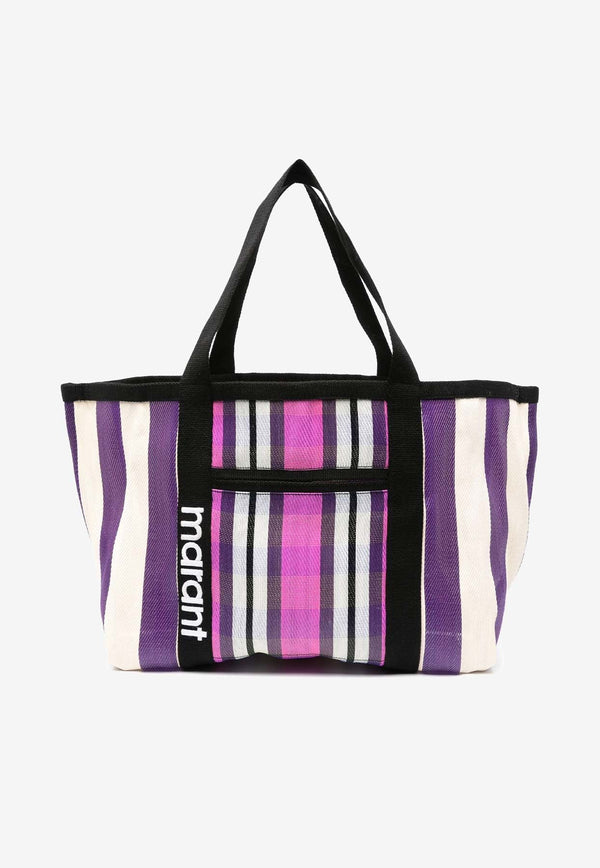 Darwen Stripe Nylon Tote Bag