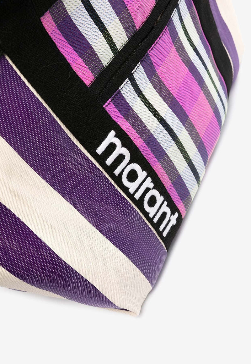 Darwen Stripe Nylon Tote Bag