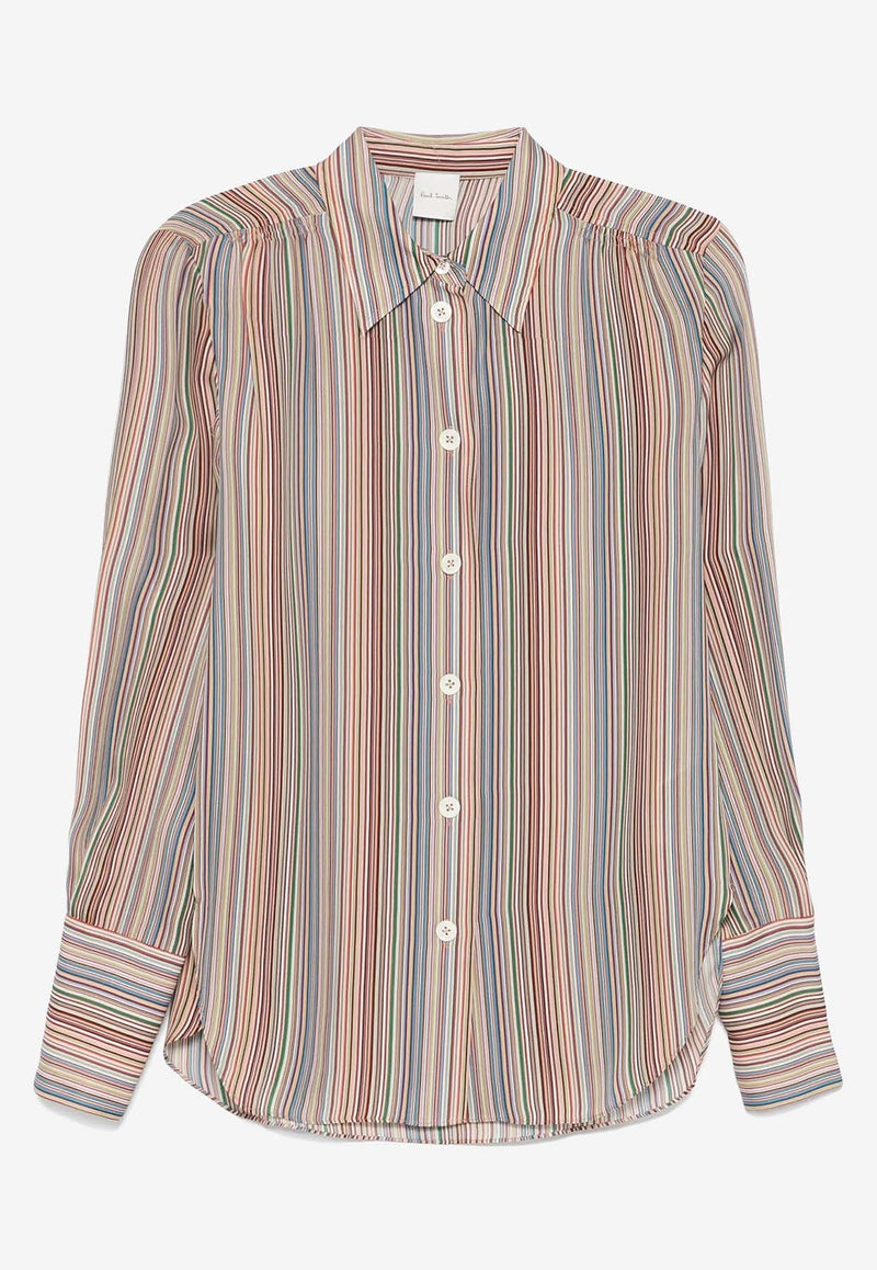 Striped Long-Sleeved Shirt