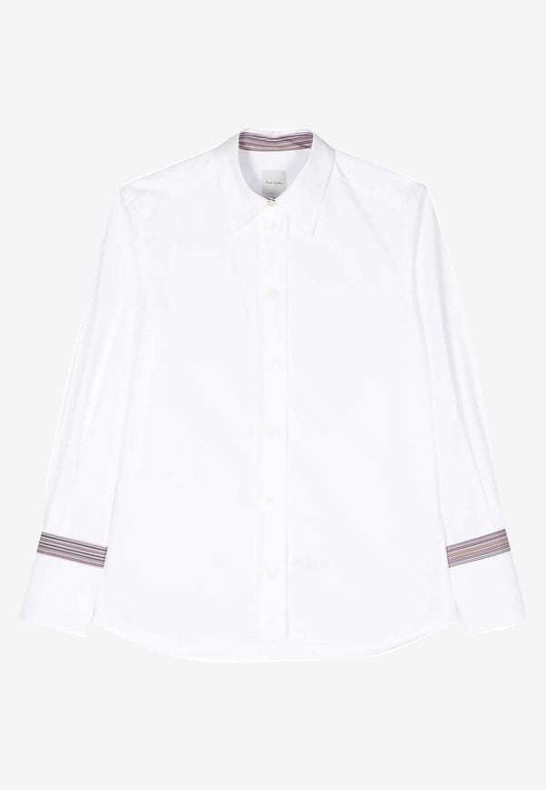 Long-Sleeved Poplin Shirt