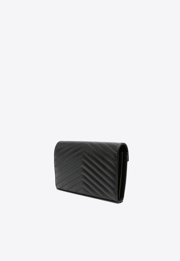 Cassandre Quilted Leather Clutch Bag