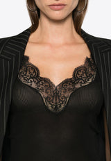 Laced Silk Top